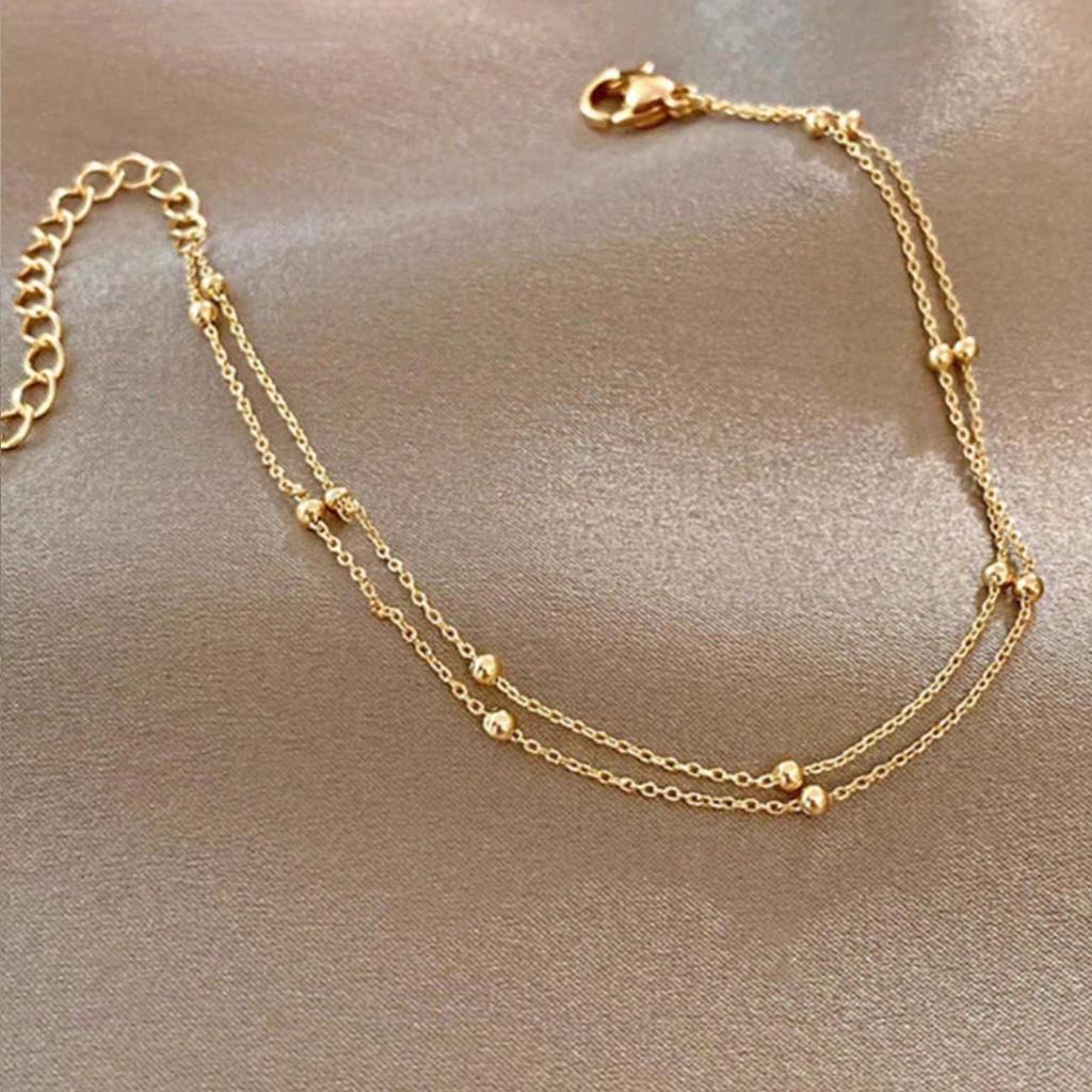 European And American Jewelry, Fashionable Layered Foot Accessories, Simple And Personalized Holiday Party Wear And Fold Anklets
