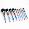 10 Crystal Makeup Brushes, Transparent Makeup Tools, Makeup Brush Set