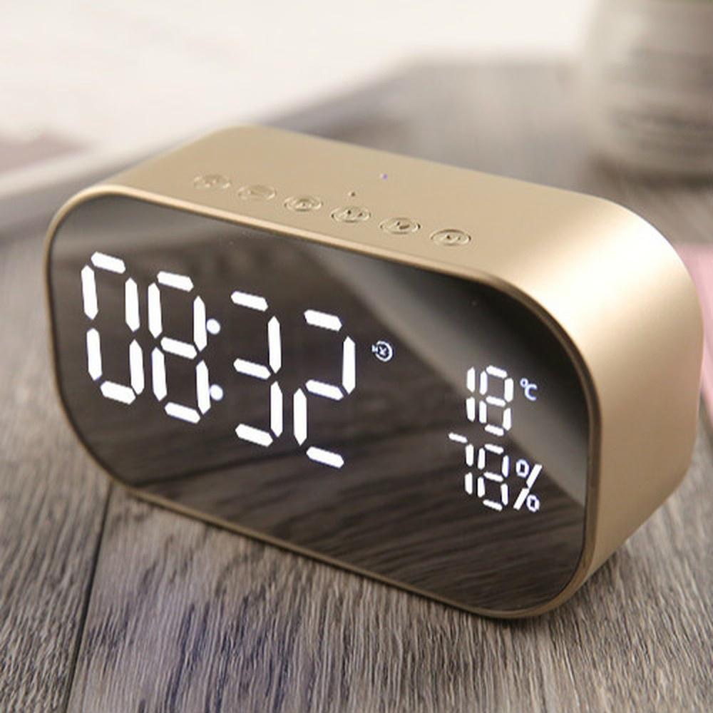 S2 Alarm Clock Audio Wireless Bluetooth Subwoofer New Creative Bedside Speaker Stereo