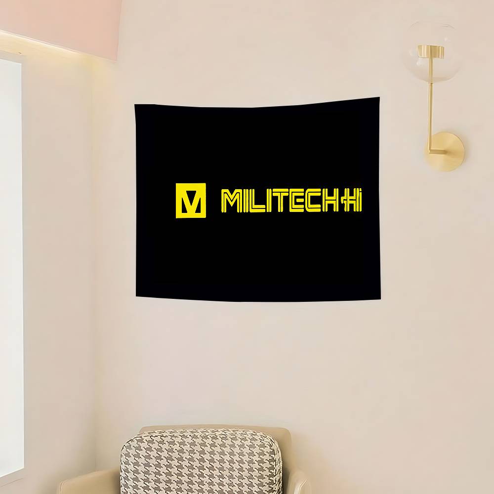 Militech Logo Flags Room Decor Outdoor Decors Personalized Items Flags For Bedrooms Home Funny