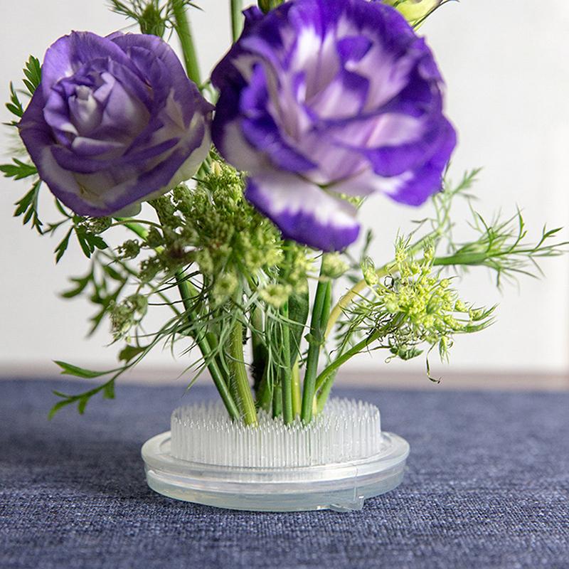 Plastic Flower Frogs Clear Round Flower Pin Frog Holders For Flower Arrangements Flower Arrangement Pin Garden Watering Wand