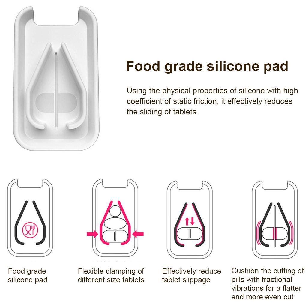 Pill Splitter Manual Accurate Crusher Piller Storage Pocket with Dispenser Organizer Personal Health Care