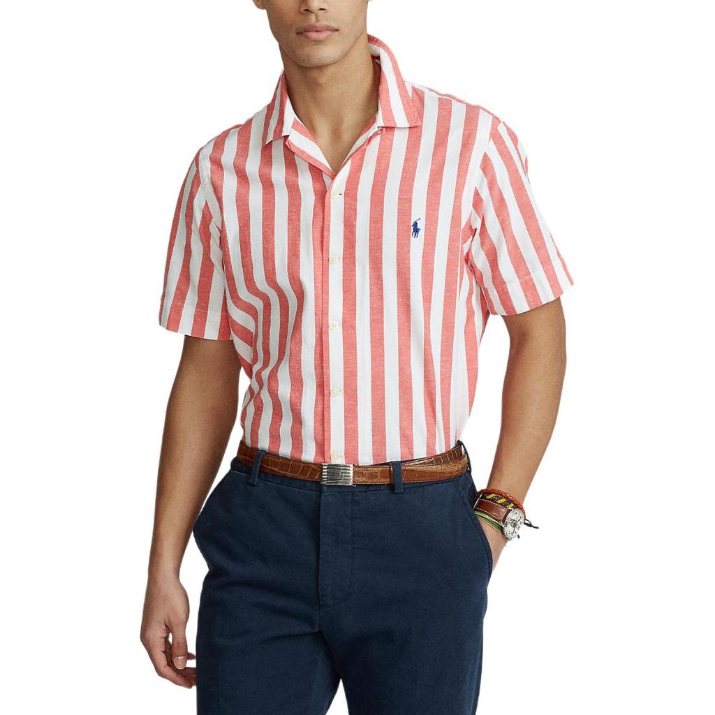 Polo Ralph Lauren Shirts Men's Red Lapel Moderate Other 710833996-003