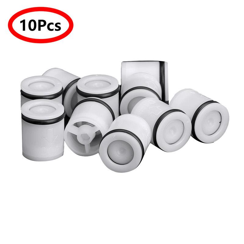 10Pcs Plug-in Non-Return Valve Spring Check Plastic Shower Check Valves Faucets Filters Garden Water Heater Control Connector 14 x 16mm