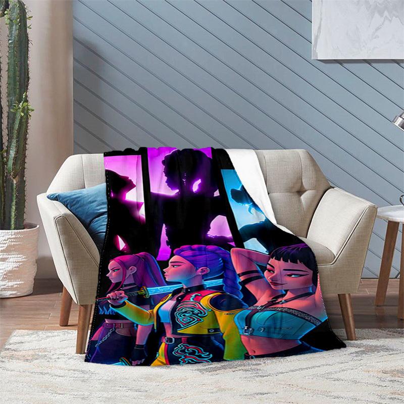 Kpop Demon Hunters Rumi Blanket Suitable All Seasons Soft Comfortable Sofa Office Home Blanket Holiday Birthday Gift Blanket Suitable For All Seasons 