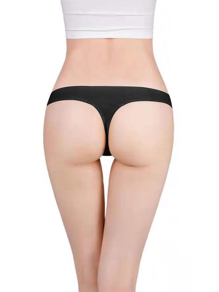 ENALIHI Beautiful Cotton Highly Stretchy Butt Sexy Style Black Women's T-Back Panties, Buttocks, Panties, Cute, Breathable, Underwear, Lifting,
