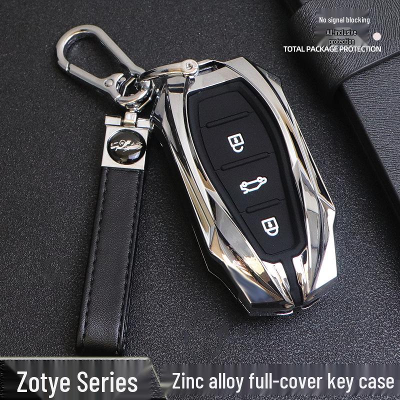 Zotye T700 T600 Damai X5 T300 Key Case: Premium Metal Shell with Buckle