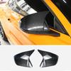Ford Mustang Carbon Fiber Horn Rearview Mirror Cover Cap – Real Carbon Fiber Exterior Accessory