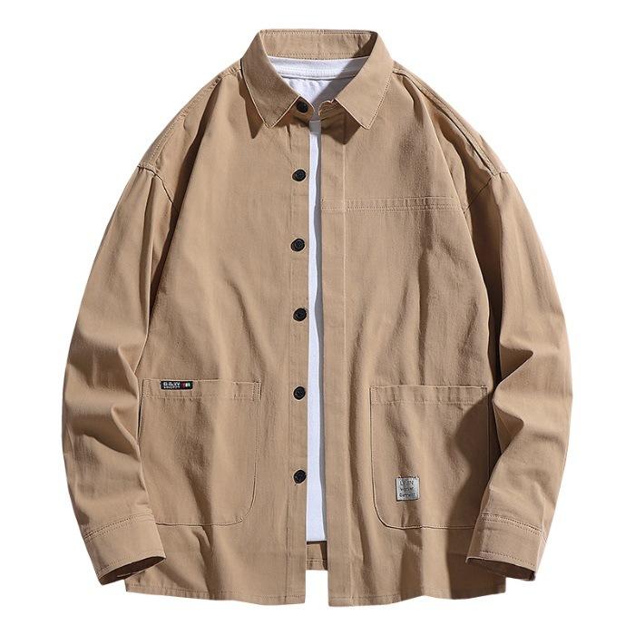 

Новая весенне-летняя рубашка в гонконгском стиле, осенняя рубашка с длинным рукавом для работы, универсальный топ, одежда 3XL