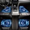 Car Floor Mats 1pc.2pcs.4pcs. Blue-Eyed Wolf Print Car Mats - Fit,, Non-Slip Rubber Backing, All-Weather Protection For Front A