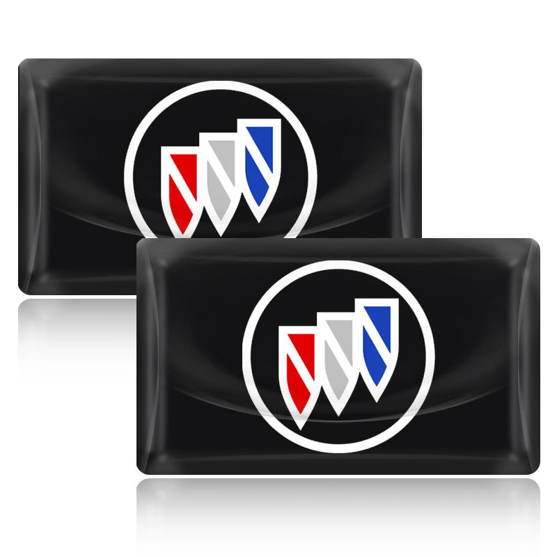 2/5/10 Stück Kohlefaser Lenkrad Auto Logo Emblem 3D Aufkleber für Buick Envision GS GL6 GL8 Avenir Riviera Lesabre Velite Verano