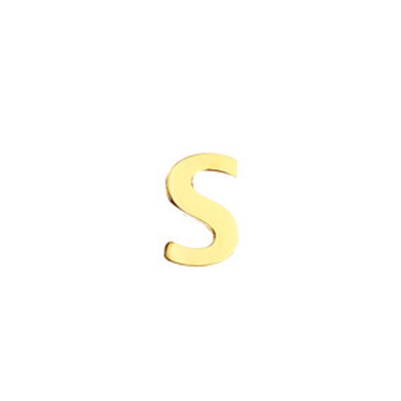 Stainless Steel Non-Fading English Letter Pendant Charms for DIY Jewelry, 26 Letters Available