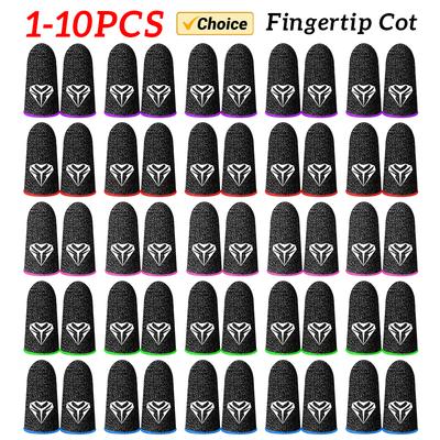 1 Pair Gaming Finger Sleeve Replacement for PUBG Thumb Gloves Breathable Finger Cots for Mobile Game