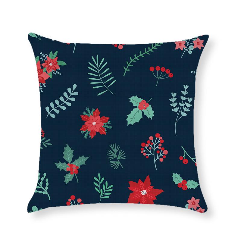 Home Christmas Throw Pillow Cover Holiday Home Cushion Cushion Cover Sofa Side Sleeping