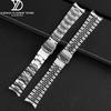 22mm Stainless Steel Strap for Casio Duro MDV-107-1A MDV-106 Marlin Men Diving Curved End Solid Metal Watch Bracelet Band Belt