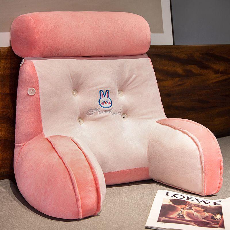 Cartoon Backrest Cushion Lumbar Support Pillow Triangle Reading Pillow Soft Headboard Cushion Can Be Disassembled Washed Office Rest Mat