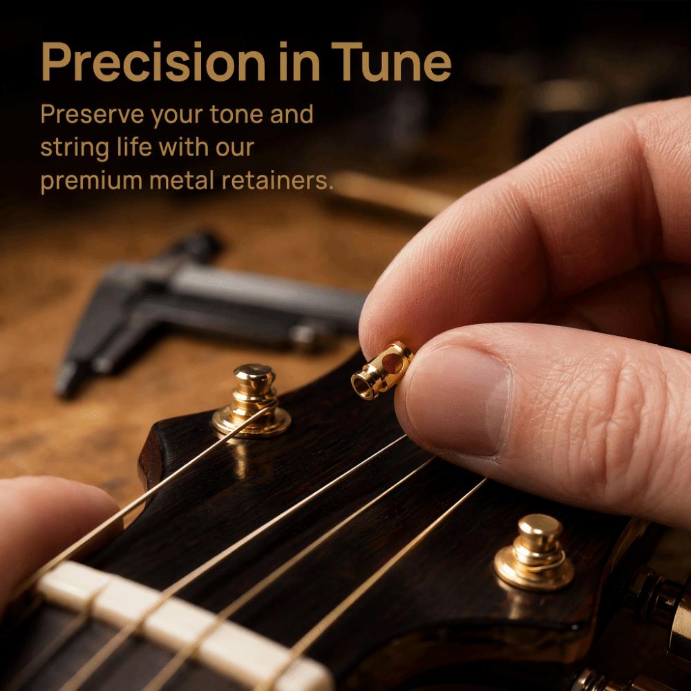 4PCS With Screw Guitar String Retainer Black / Silver / Gold String Guide For Electric Guitars