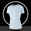 Women's Quick-Dry Round Neck Short Sleeve Ice Silk Yoga T-Shirt