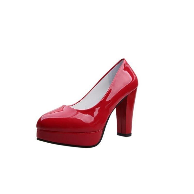 Scarpe Donna Base Décolleté con Tacco Chunky Tacco Quadrato Punta Tonda Scarpe da Matrimonio Scarpe da Festa e Danza Scarpe Eleganti da Donna Plateau 2026