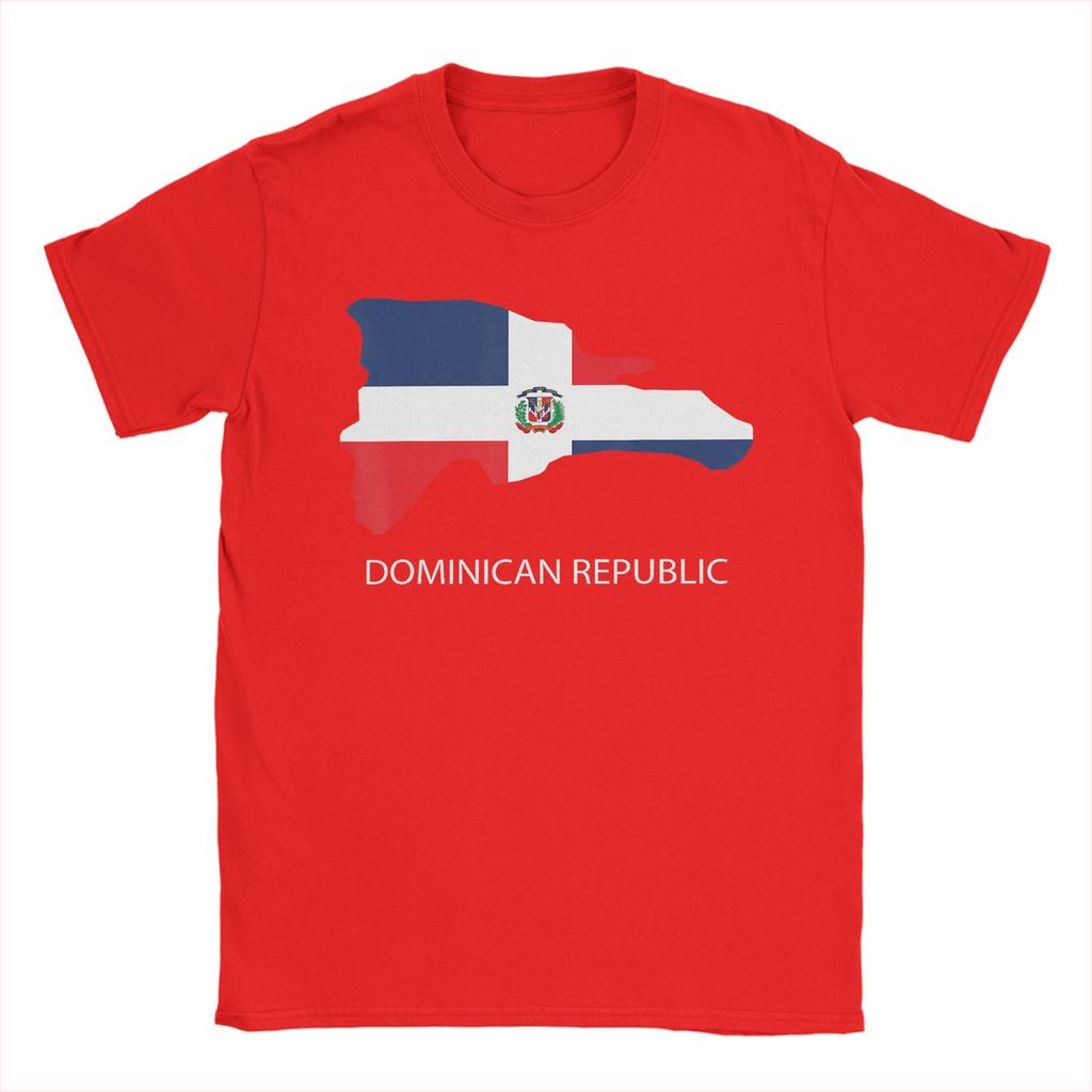 Unisex TShirt DR Dominican Republic Flag Vintage Pure Cotton Tee Shirt Short Sleeve T Shirt Crewneck Clothes Birthday Present