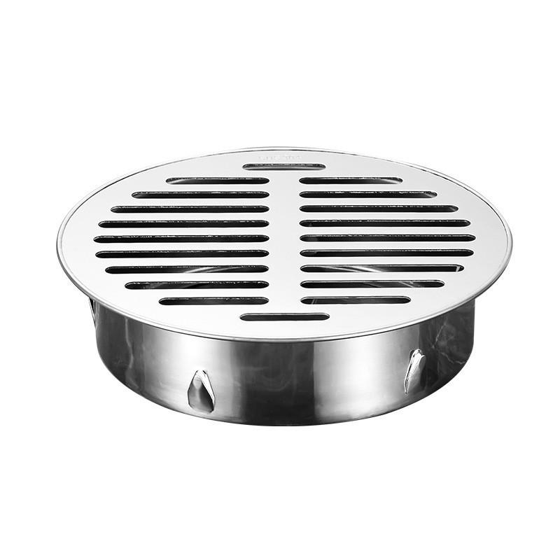 304 Stainless Steel Round Anti-Clog Balcony Floor Drain