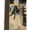 Women's Retro Denim Jacket and Skirt Set - Spring 2023 Fashion