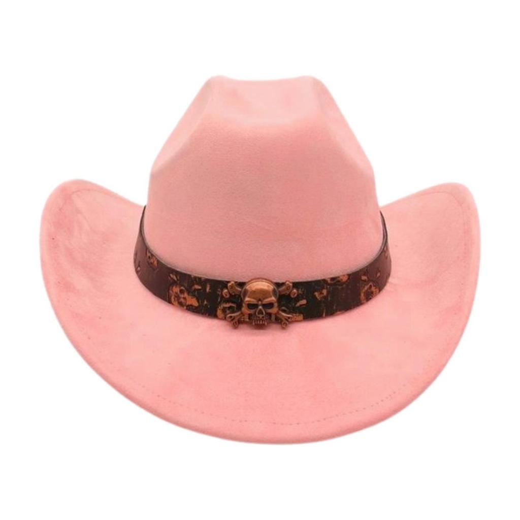 Foreign Trade  Tourism Top Hat Niche Western Cowboy Hat Niche Ethnic Style Skull Stage Dance Performance Hat