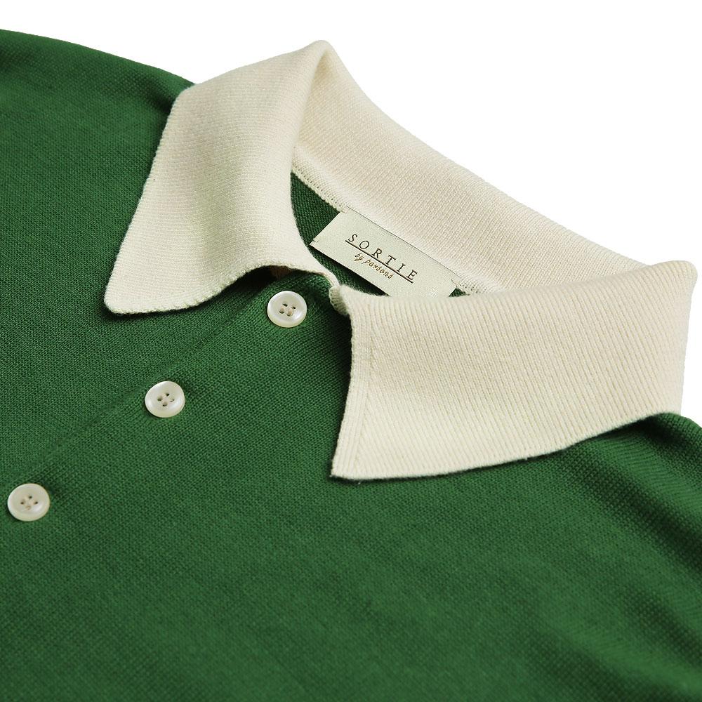 Solti Combination Polo Knit (Green)