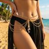 Sexy Multi-layer Imitation Pearl Waist Chain Belt for Women Gold Color Tassel Belly Chains Summer Beach Bikini Body Jewelry