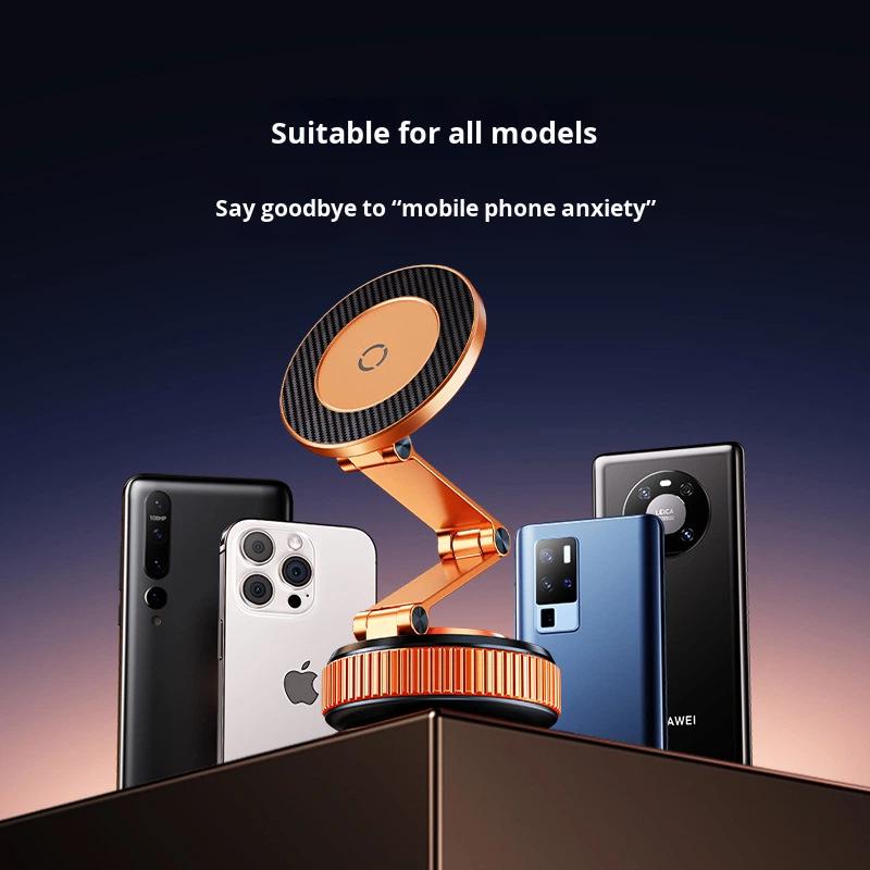 X69Z Vacuum Magnetic Bed Phone Stand with 360 Degree Rotation and Suction Cup Mount