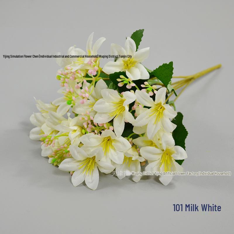 Artificial Lily Oil Painting - Small Wedding & Home Decor, Pastoral Style