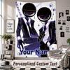 Wall Hanging Tapestry With Custom Name & Text, Doors Decorative Tapestry For Bedroom