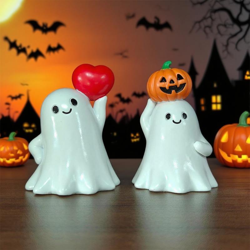 Halloween little ghost ornament creative home decoration cute ghost desktop small ornament resin crafts