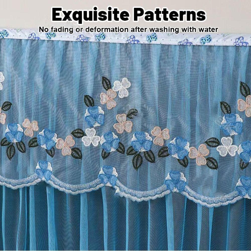 Fashion 32 Inch TV Dust Cover Embroidered Lace Wall Mounted LCD TV Protective Cover Ultra-thin TV Screen Monitor Cloth