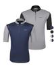 EXTRASPORTY Highly Comfortable Men'S Flowy Color Block Short Sleeve Zip-Up T-Shirt 4 Colors