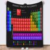 Periodic Table Fleece Blanket King Size Fluffy Soft Blankets Throws Bed Throw Home Interior Microfiber Bedding Knitted Plaid