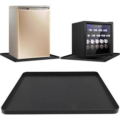 1PC 50x50CM Fridge Silicone Mat Non-Slip Drip Pan Raised Edges Anti Scratch Floor Protector For Refrigerator Water Dispenser