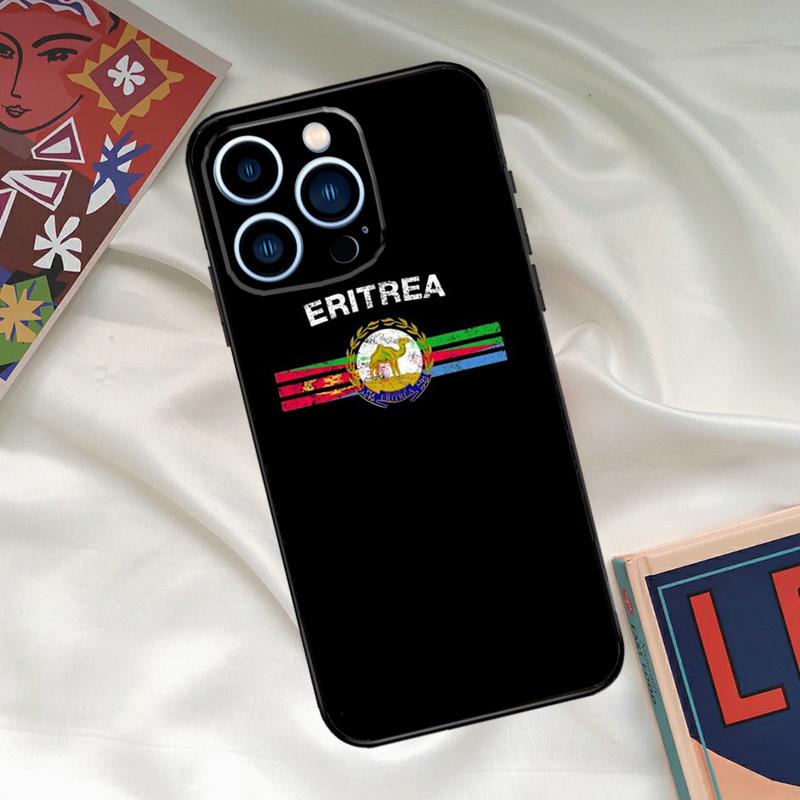 Eritrea Flag Phone Case For iPhone 17 16 15 13 12 11 14 Pro Max 16 Plus 12 13 Mini 16e 17 Air Funda Cover
