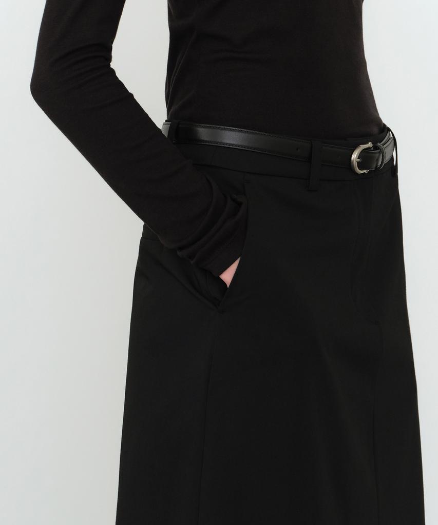 MUSINSA STANDARD WOMAN Women'S Skirt Layered Slacks [Black]