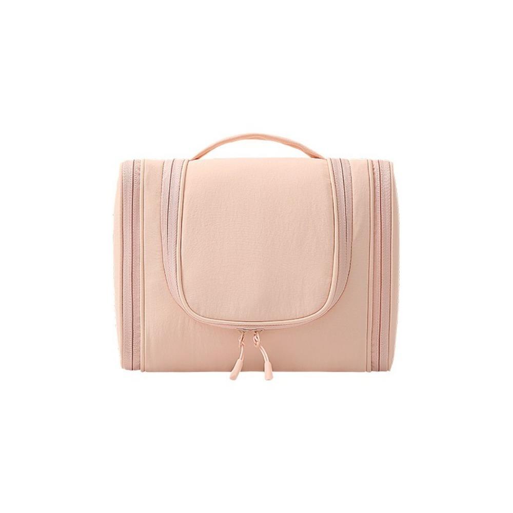 Large Capacity Wash Toiletry Bags Nylon Cosmetic Bag Hanging Toiletry Bag for Home розовый