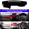 2-lagige Auto-Innen-Armaturenbrettabdeckung Dashmat Pad Teppich Dash Mat für Toyota Land Cruiser Prado J120 2003 - 2008 2009 LHD RHD