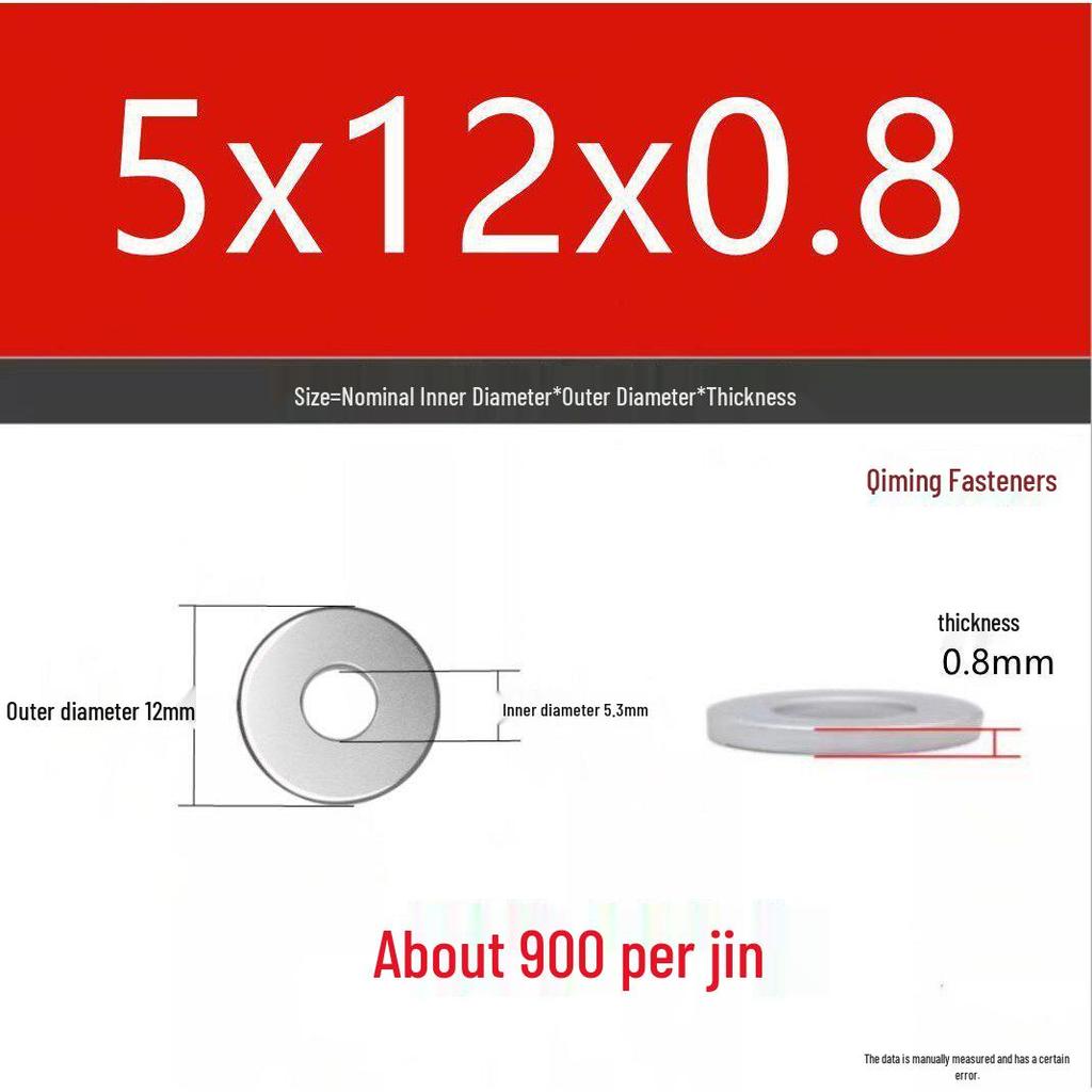4.8 Grade Galvanized Iron Flat Washer, M3-M40 Oversized Metal Hole Gasket.