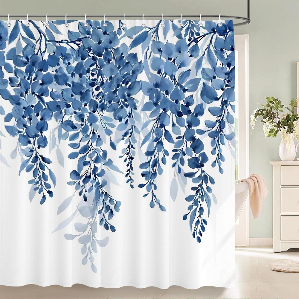 Flowers Bathroom Curtain With Hooks 3d Shower Curtains  Waterproof Print 180x240cm Polyester Cloth Bath Home Decoration Screen