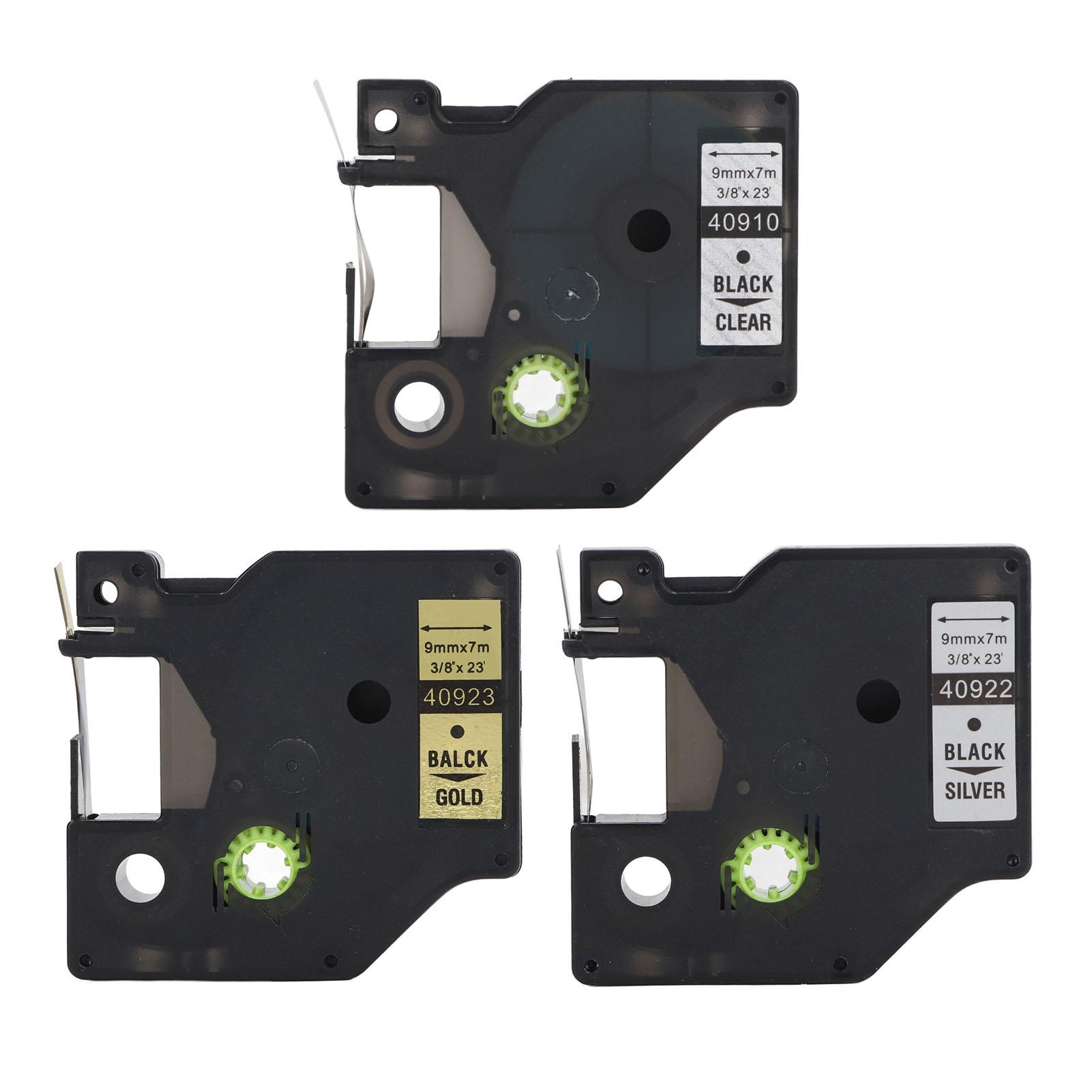 

9 мм лента для этикеток для DYMO160 для DYMO210D для DYMOPNP для DYMOPL200 для DYMOLM280 La Black On Transparent Backgroun