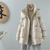 FASHION Medium and Long Down Jacket Women's Thickened Warm 2025 Winter New Small Hooded White Duck Down Pocket Jacket Trendy Clothes