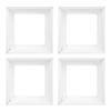 4PCS Split Type Vinyl Post Skirt Deck Column Base Cover 4x4 Inch Post Sleeve Decorative Trim for