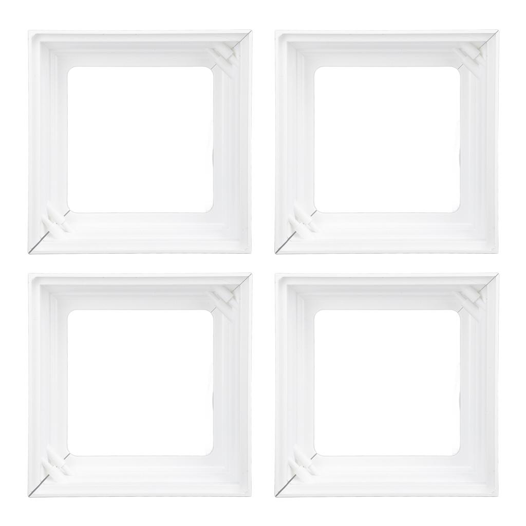 4PCS Split Type Vinyl Post Skirt Deck Column Base Cover 4x4 Inch Post Sleeve Decorative Trim for