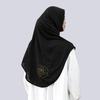 Ramadan Golden Embroidery Muslim Modal Hijabs For Women Solid Headscarf Khimar Hijabs Bandana Sports Hijab Arabic Islam Tudung