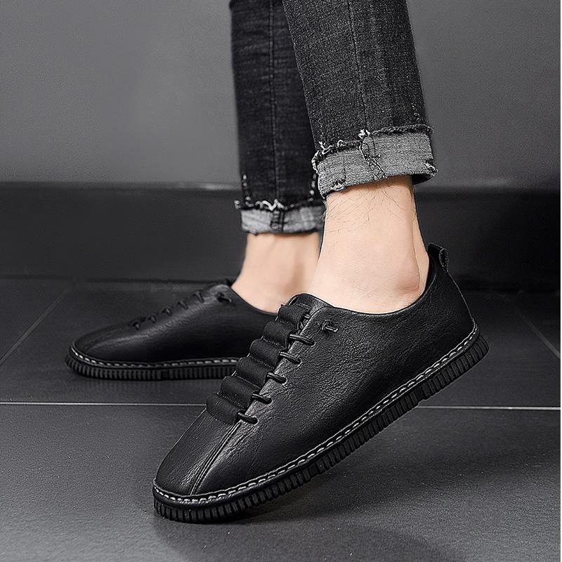Модная мужская кожаная обувь Минималистичный стиль джентльмена Свадебная вечеринка Отдых — фото 4