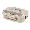 Leak-Proof Insulated Lunch Box Stainless Steel Partition Lunch Box Food Container  Office Worker